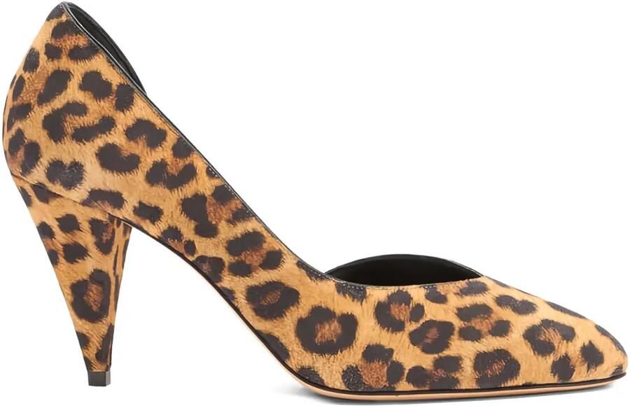 Casadei 80 mm Venus Malesia pumps met luipaardprint Bruin