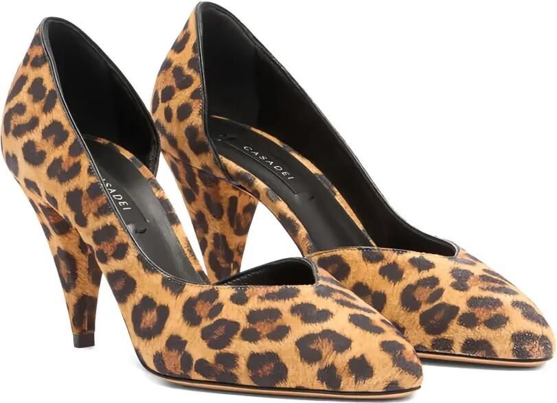 Casadei 80 mm Venus Malesia pumps met luipaardprint Bruin - Foto 3