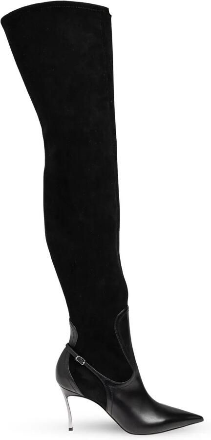 Casadei 90 mm Blade laarzen Zwart