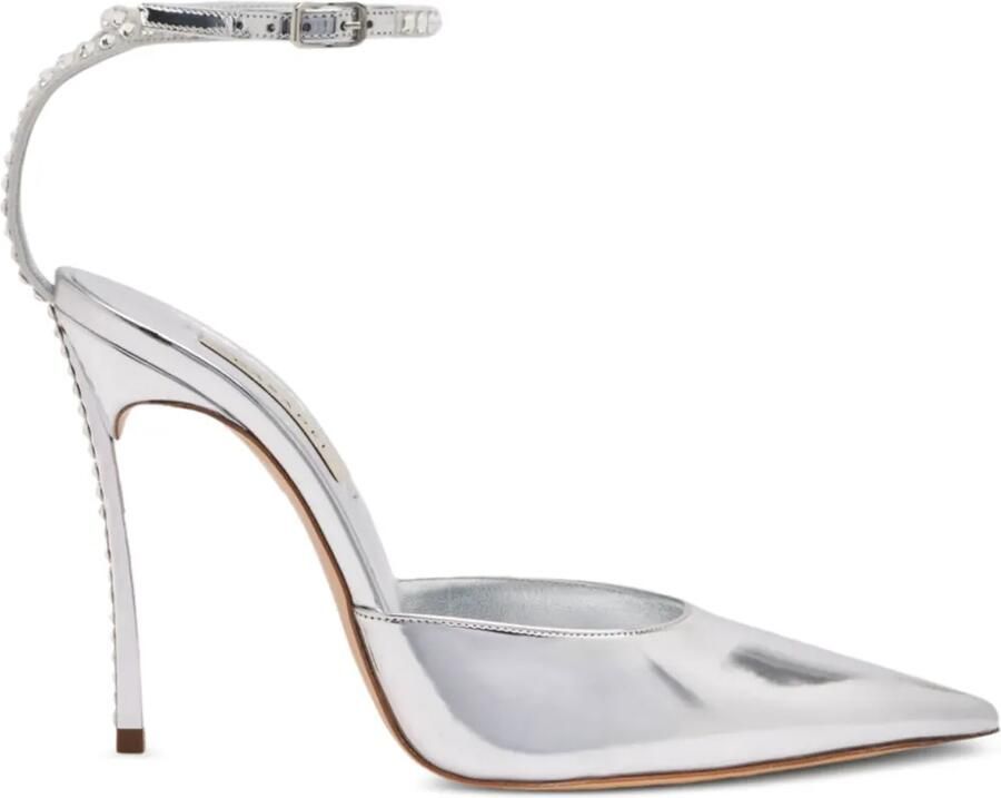 Casadei Alice 100 mm pumps Zilver