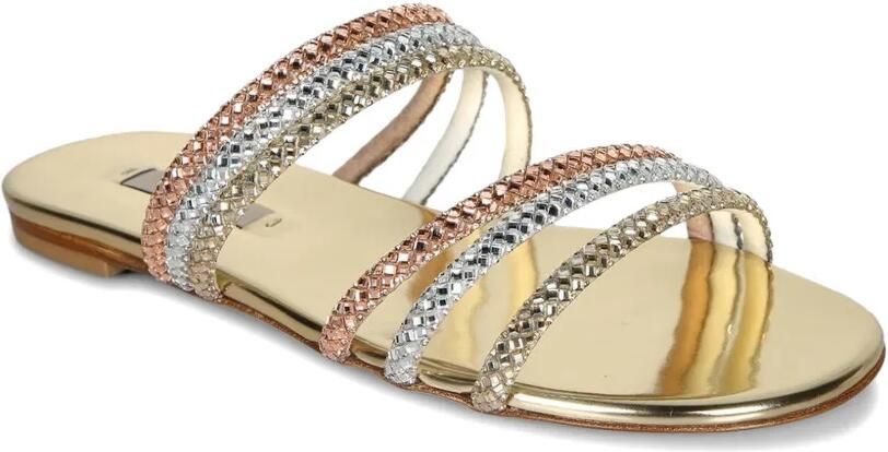 Casadei Androme sandalen verfraaid met kristallen Goud - Foto 3