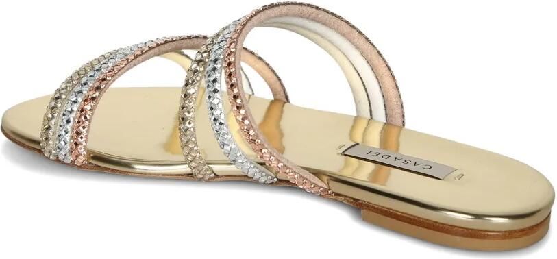 Casadei Androme sandalen verfraaid met kristallen Goud - Foto 4