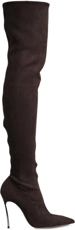 Casadei Balde point-toe over-the-knee boots Bruin - Foto 5