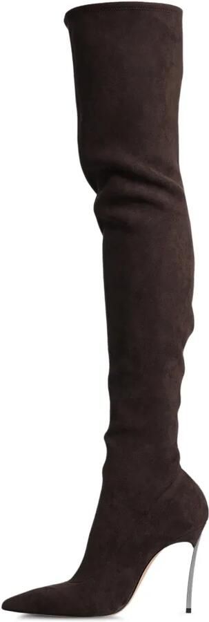 Casadei Balde point-toe over-the-knee boots Bruin - Foto 4