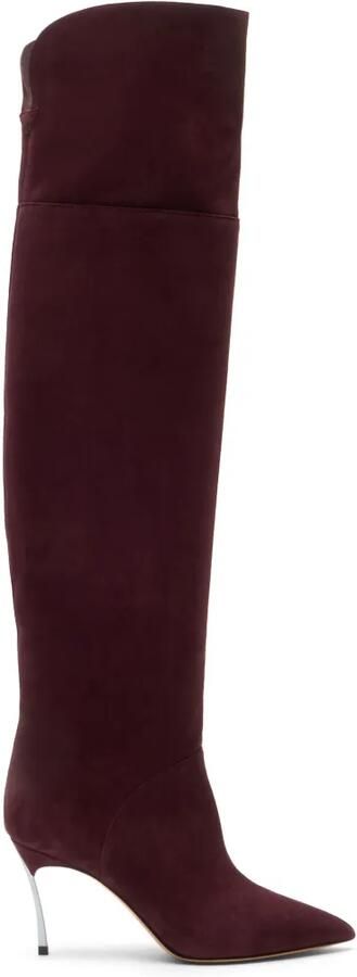 Casadei Blade Corsaro overknee laarzen Rood