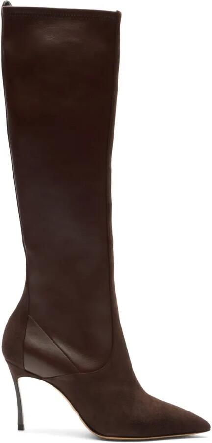 Casadei Blade Debby knielaarzen Bruin