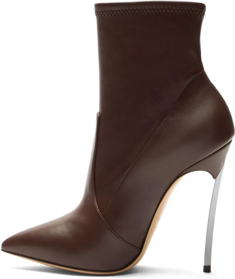 Casadei Blade enkellaarzen met puntige neus Bruin - Foto 2