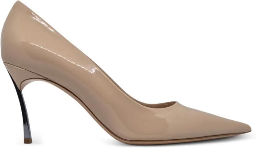 Casadei Blade leren pumps Beige
