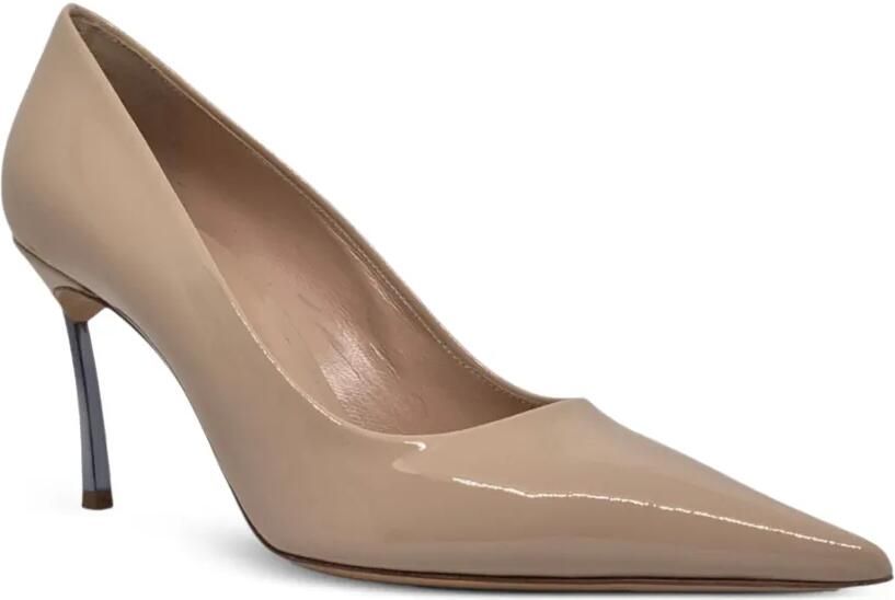 Casadei Blade leren pumps Beige - Foto 3
