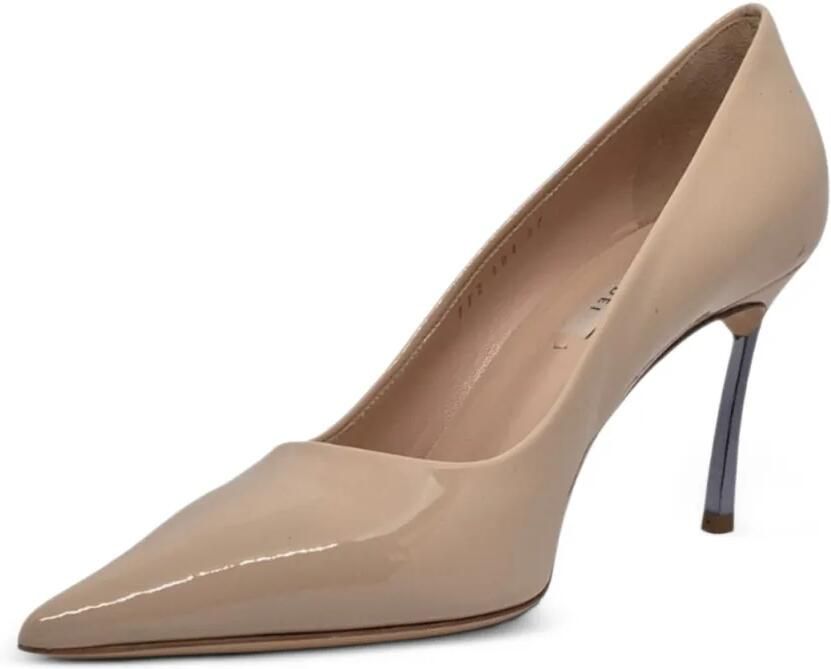 Casadei Blade leren pumps Beige - Foto 2