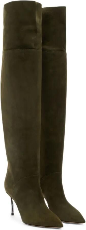 Casadei Blade Nomad Over The Knee laarzen Groen - Foto 4