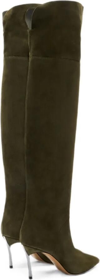 Casadei Blade Nomad Over The Knee laarzen Groen - Foto 2