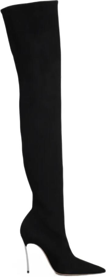 Casadei Blade over-the-knee boots Zwart
