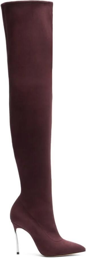 Casadei Blade overknee laarzen Rood