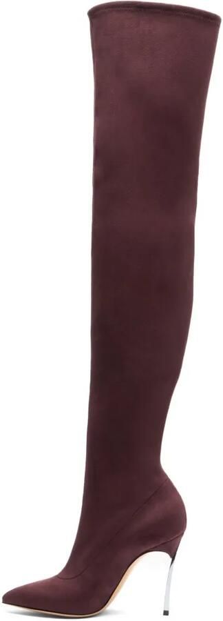 Casadei Blade overknee laarzen Rood - Foto 4