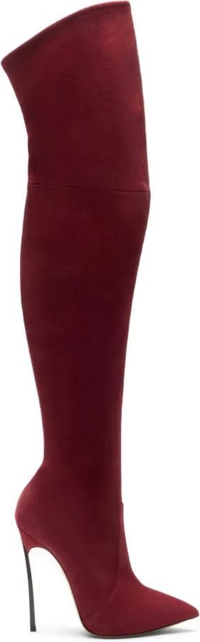 Casadei Blade overknee laarzen Rood