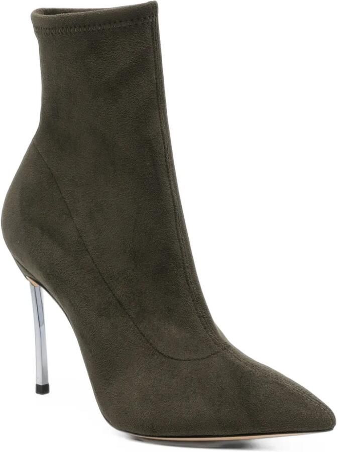 Casadei Blade pointed-toe ankle boots Groen - Foto 2