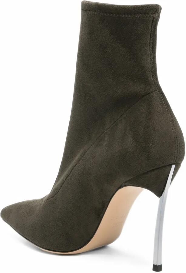 Casadei Blade pointed-toe ankle boots Groen - Foto 3