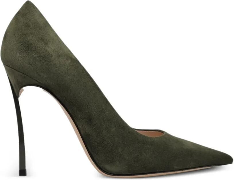 Casadei Blade pumps met puntige neus Groen