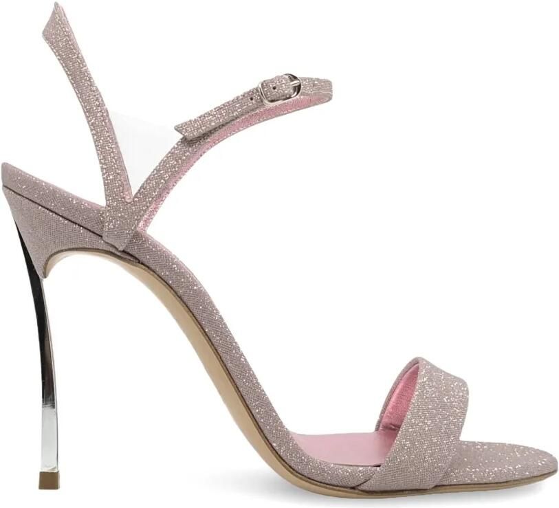 Casadei Blade sandalen met glitter en hak Roze