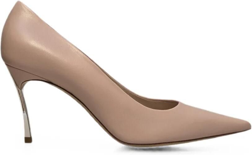 Casadei Blade stiletto pumps met puntige neus Roze
