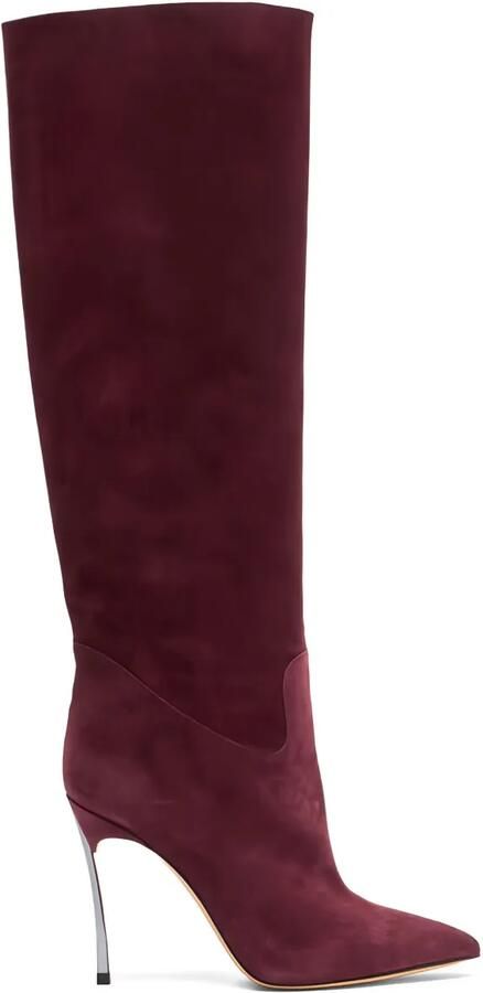 Casadei Blade suède laarzen Rood