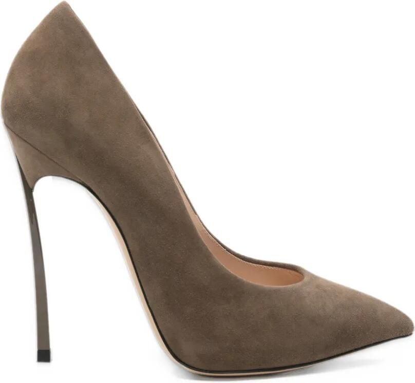 Casadei Blade suede pumps Bruin