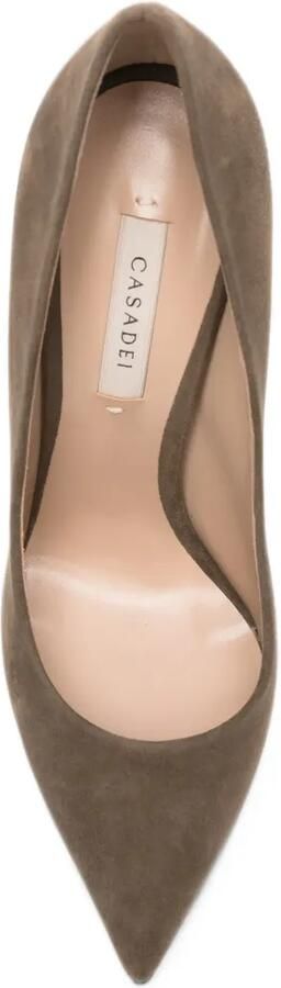 Casadei Blade suede pumps Bruin - Foto 4