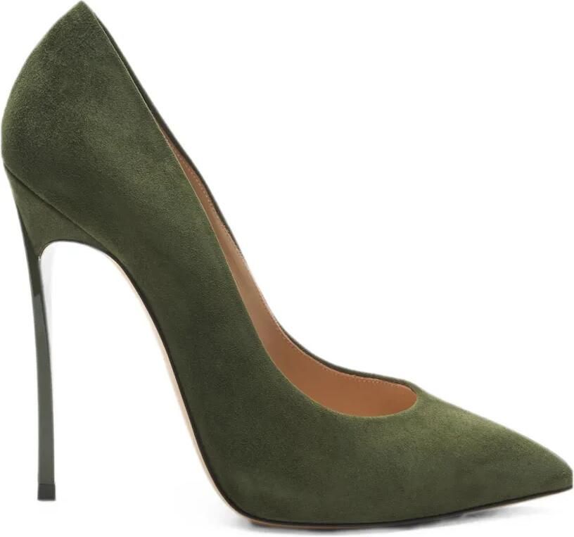 Casadei Blade suède pumps Groen