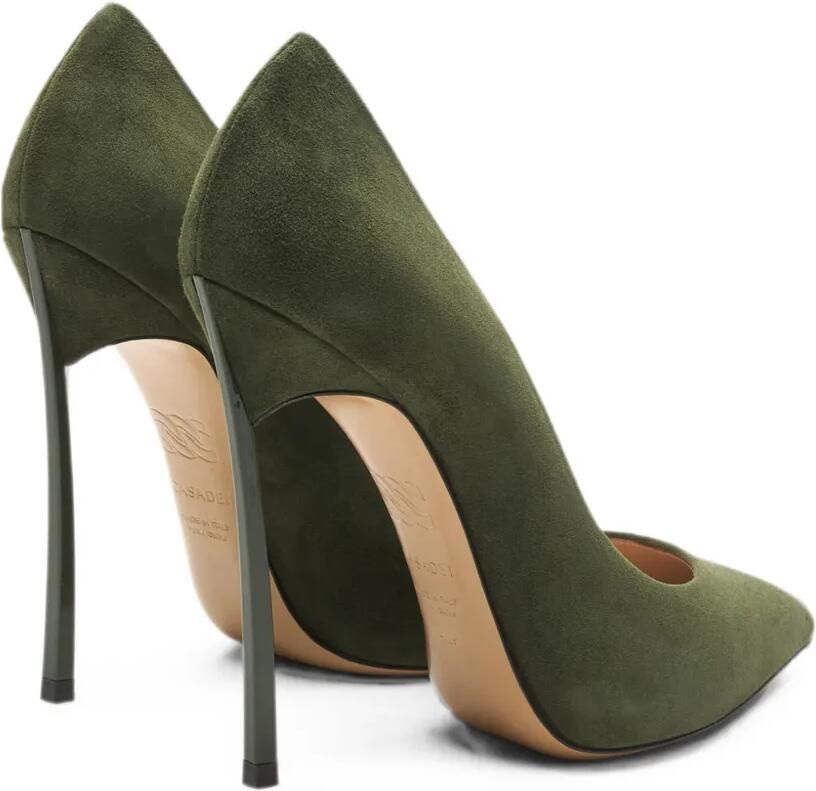 Casadei Blade suède pumps Groen - Foto 3
