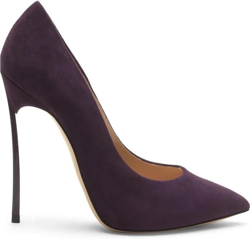 Casadei Blade suède pumps Paars