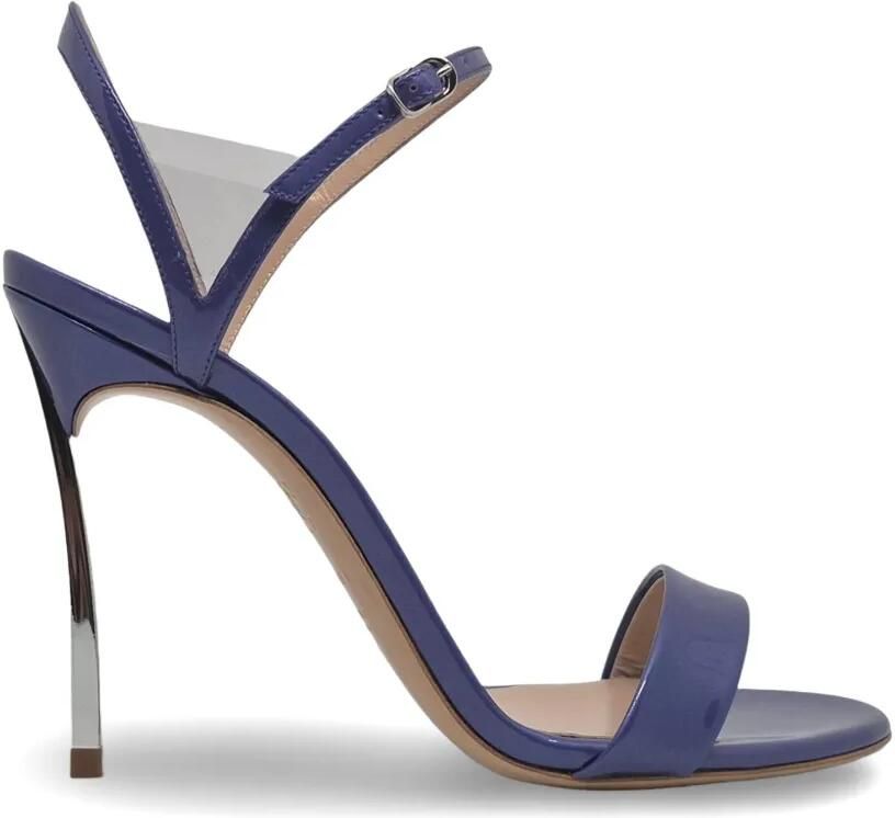 Casadei Blade V-Celebrity sandalen met doorzichtig vlak Paars