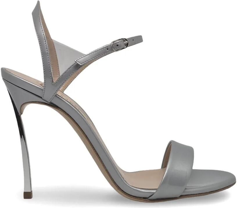 Casadei Blade V-Celebrity sandalen met enkelbandje Grijs