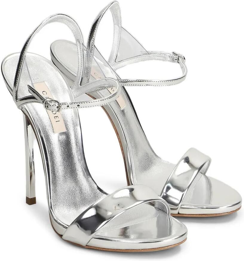 Casadei Blade V leren sandalen Zilver - Foto 3