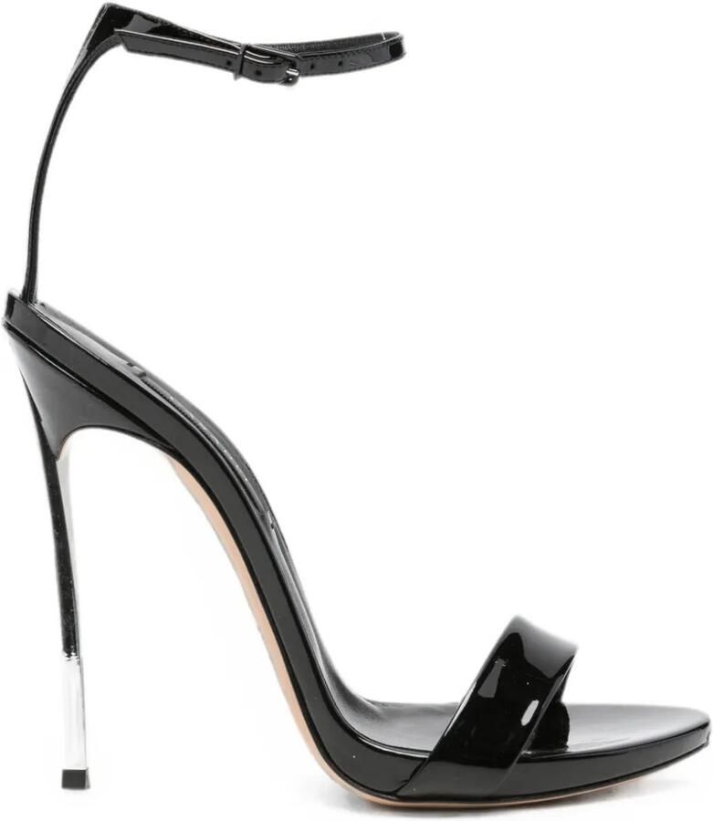 Casadei Blade V leren sandalen Zwart