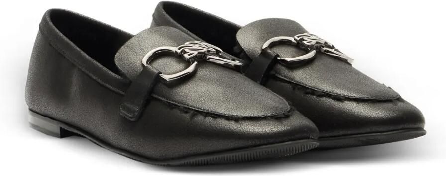 Casadei Bufaland loafers met ketting-detail Zwart