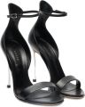 Casadei Cappa Blade leren sandalen met hak Zwart - Zwart