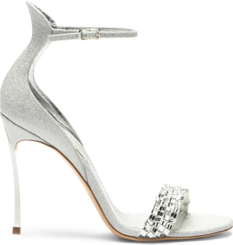 Casadei Cappa Blade sandalen verfraaid met kristallen Zilver