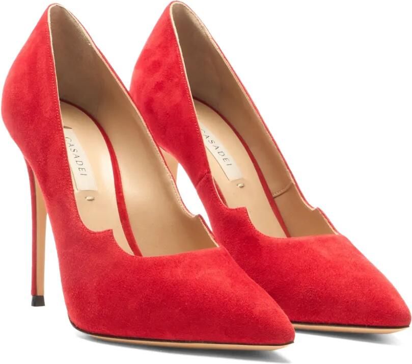Casadei Cats suède pumps Rood - Foto 2