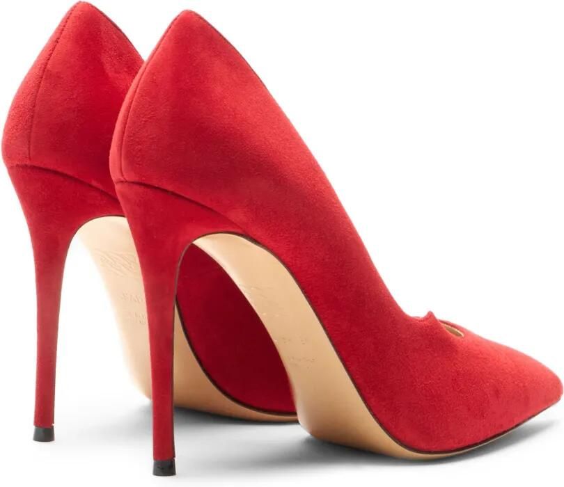 Casadei Cats suède pumps Rood - Foto 3