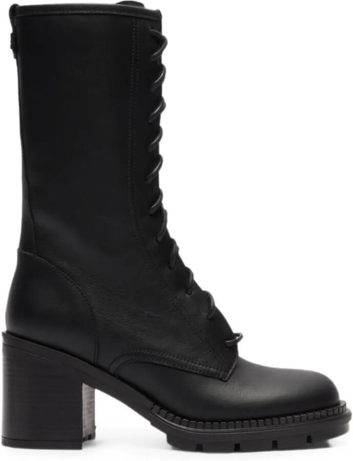 Casadei Concept Symphony combat boots met veters Zwart
