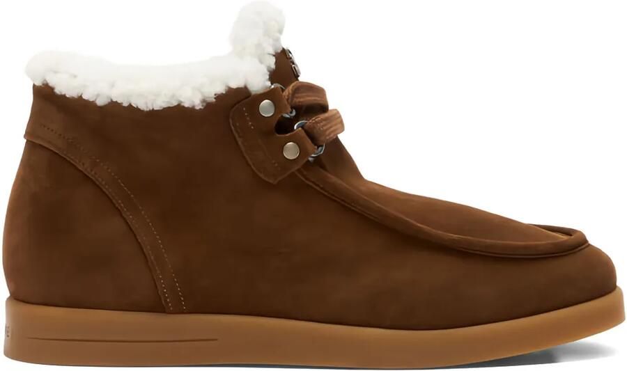 Casadei Dami Passage veterlaarzen met lammy afwerking Bruin