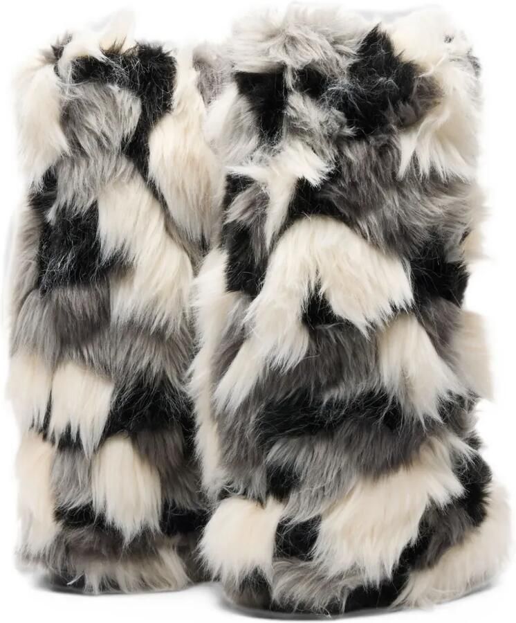 Casadei Double Face Husky patchwork boots Grijs