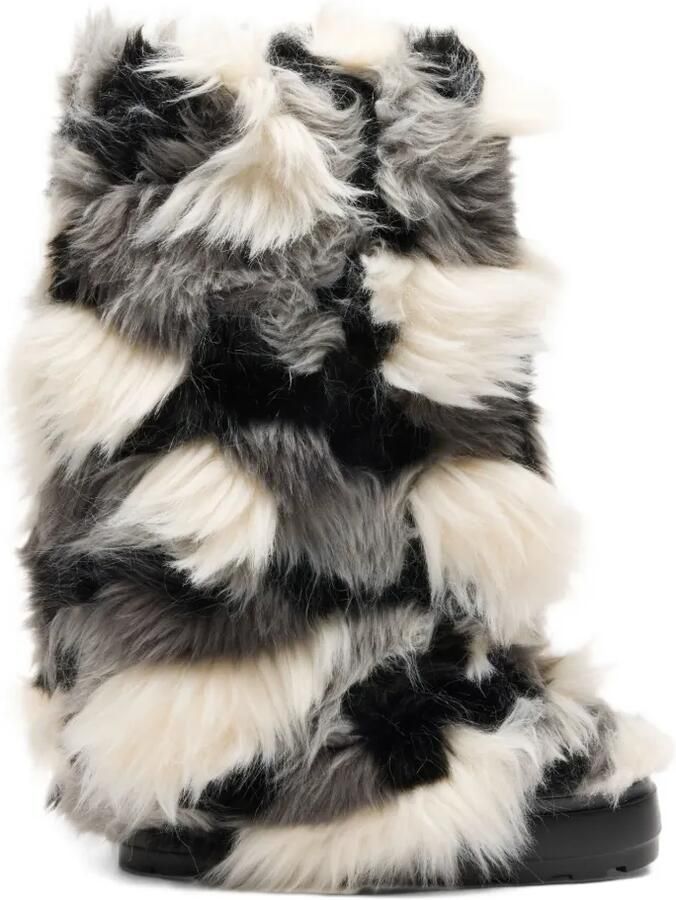 Casadei Double Face Husky patchwork boots Grijs - Foto 3