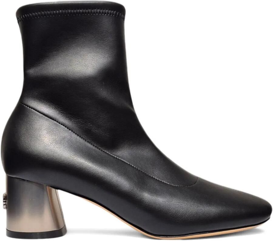 Casadei Enkellaarzen met blokhak Zwart