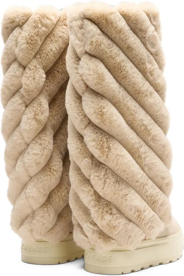 Casadei Eureka faux-fur boots Beige - Foto 4