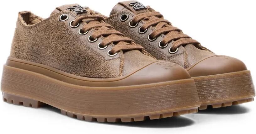 Casadei Explorer sneakers met gebarsten effect Bruin - Foto 3