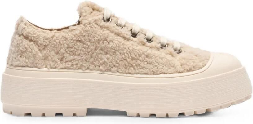 Casadei Explorer sneakers van imitatiebont Beige