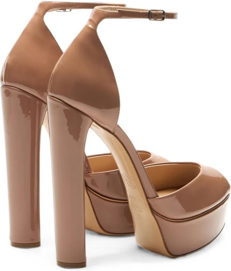 Casadei Flora lakleren sandalen Bruin - Foto 2