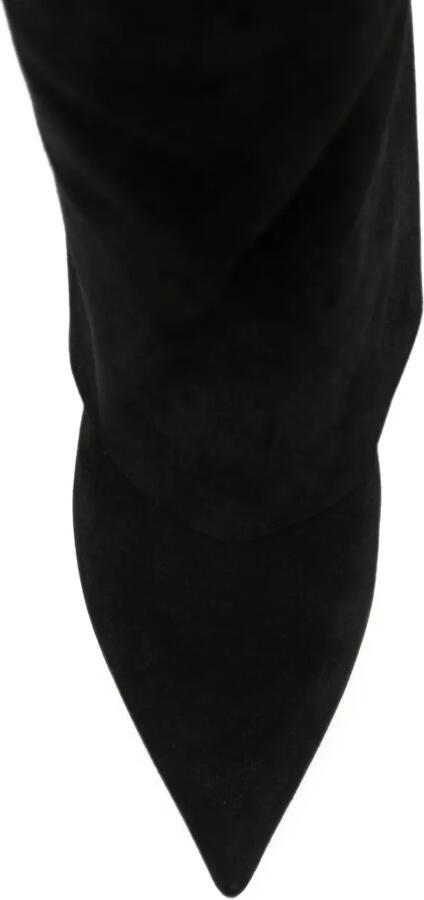 Casadei fold-over pointed-toe ankle boots Zwart - Foto 4